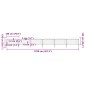 vidaXL Κάγκελα Περίφραξης με Λόγχες Μαύρα (1,25-1,5)x10,2 μ. Ατσάλινα