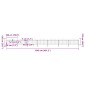 vidaXL Κάγκελα Περίφραξης με Λόγχες Μαύρα (1,25-1,5)x11,9 μ. Ατσάλινα