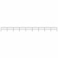 vidaXL Κάγκελα Περίφραξης με Λόγχες Μαύρα (1,25-1,5)x15,3 μ. Ατσάλινα