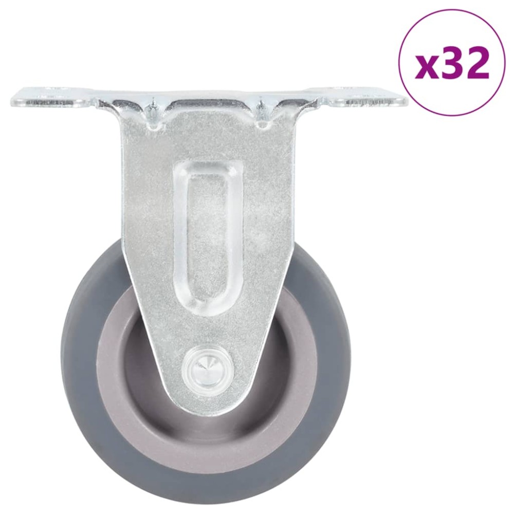 vidaXL 32 τεμάχια Σταθερές Ρόδες 50 χιλ.