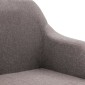vidaXL Καρέκλα Γραφείου Περιστρεφόμενη Χρώμα Taupe Υφασμάτινη