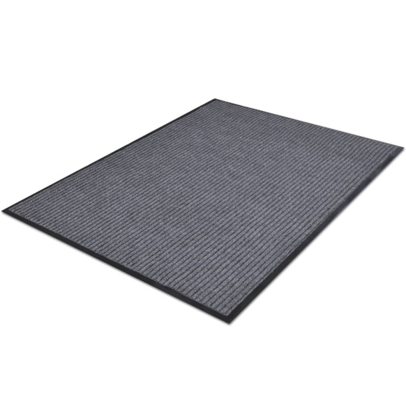 vidaXL Χαλάκια Πόρτας 4 Τεμ. Γκρι 90x60 εκ. από PVC