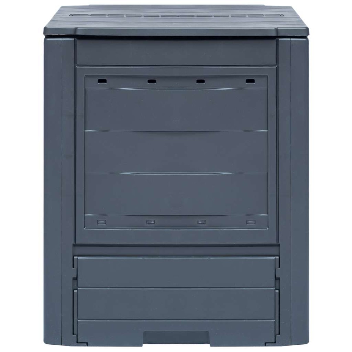 vidaXL Κομποστοποιητές Κήπου 2 τεμ. Γκρι 60 x 60 x 73 εκ. 520 Λίτρα