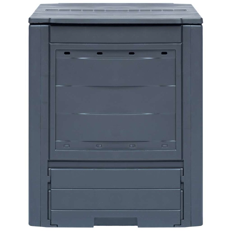 vidaXL Κομποστοποιητές Κήπου 2 τεμ. Γκρι 60 x 60 x 73 εκ. 520 Λίτρα