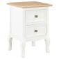 vidaXL Κομοδίνα 2 Τεμ. Λευκά 35 x 30 x 49 εκ. από MDF