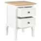 vidaXL Κομοδίνα 2 Τεμ. Λευκά 35 x 30 x 49 εκ. από MDF