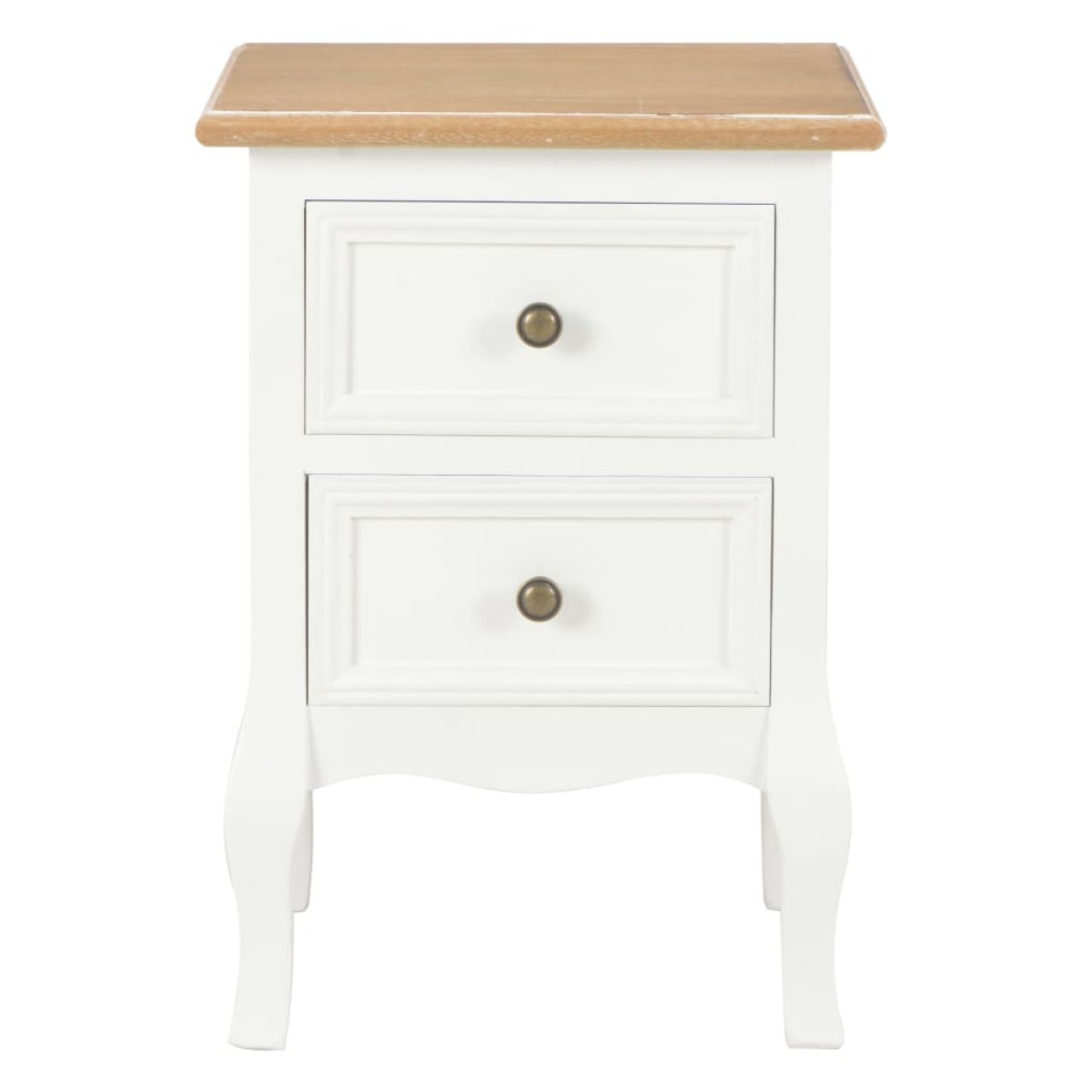 vidaXL Κομοδίνα 2 Τεμ. Λευκά 35 x 30 x 49 εκ. από MDF