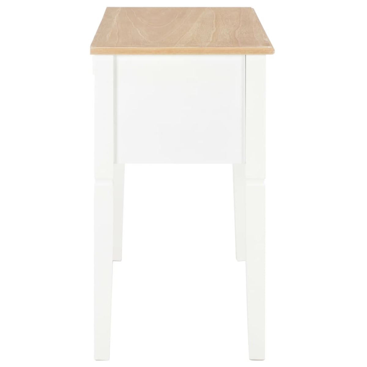 vidaXL Γραφείο Λευκό 109,5 x 45 x 77,5 εκ. Ξύλινο
