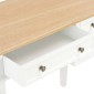 vidaXL Γραφείο Λευκό 109,5 x 45 x 77,5 εκ. Ξύλινο