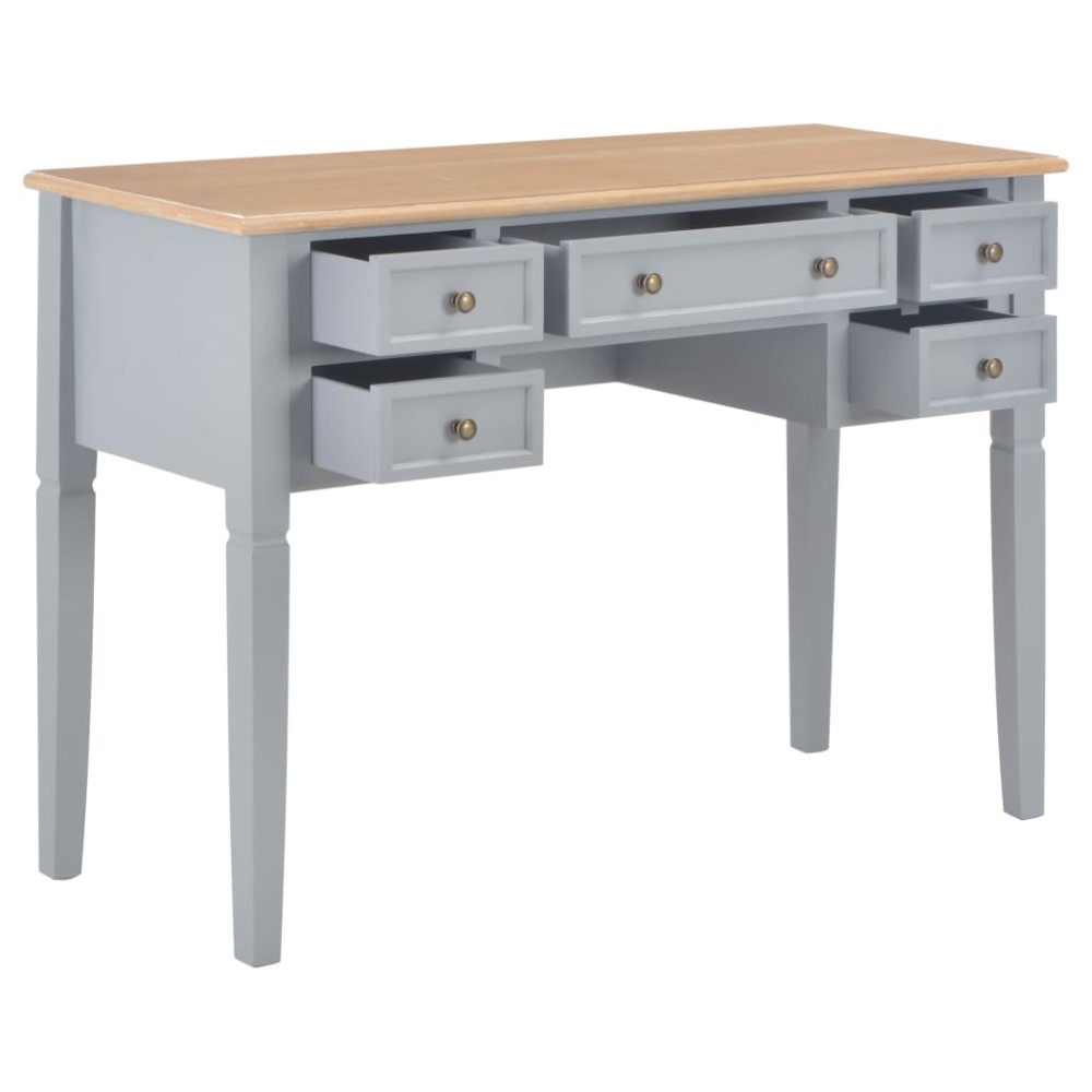 vidaXL Γραφείο Γκρι 109,5 x 45 x 77,5 εκ. Ξύλινο