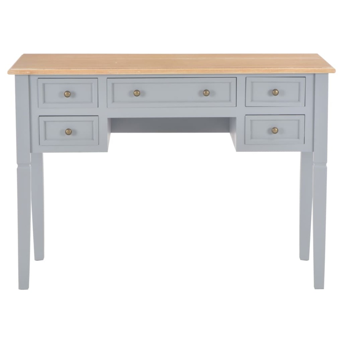 vidaXL Γραφείο Γκρι 109,5 x 45 x 77,5 εκ. Ξύλινο