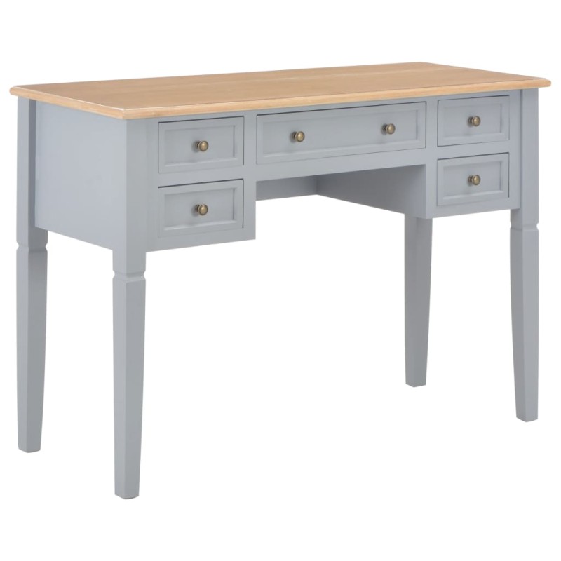 vidaXL Γραφείο Γκρι 109,5 x 45 x 77,5 εκ. Ξύλινο