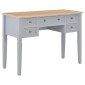 vidaXL Γραφείο Γκρι 109,5 x 45 x 77,5 εκ. Ξύλινο