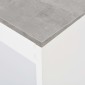vidaXL Τραπέζι Μπαρ με Ράφια Λευκό 110 x 50 x 103 εκ.