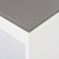 vidaXL Τραπέζι Μπαρ με Ράφια Λευκό 110 x 50 x 103 εκ.