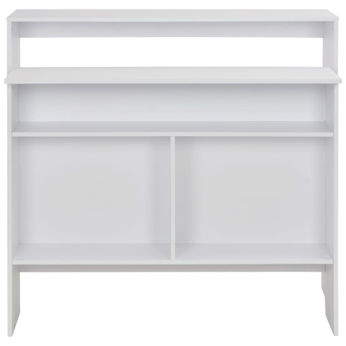 vidaXL Τραπέζι Μπαρ με 2 Επιφάνειες Λευκό 130 x 40 x 120 εκ.