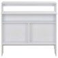 vidaXL Τραπέζι Μπαρ με 2 Επιφάνειες Λευκό 130 x 40 x 120 εκ.