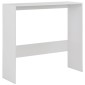 vidaXL Τραπέζι Μπαρ με 2 Επιφάνειες Λευκό 130 x 40 x 120 εκ.