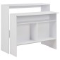 vidaXL Τραπέζι Μπαρ με 2 Επιφάνειες Λευκό 130 x 40 x 120 εκ.
