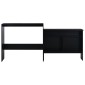 vidaXL Τραπέζι Μπαρ με 2 Επιφάνειες Μαύρο 130 x 40 x 120 εκ.