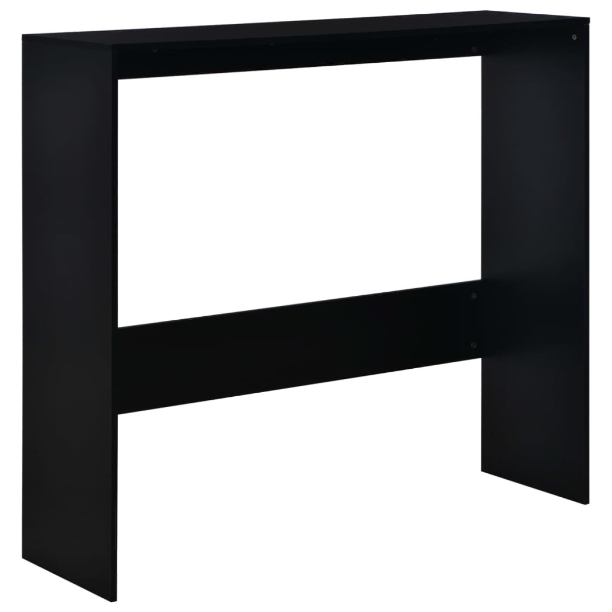 vidaXL Τραπέζι Μπαρ με 2 Επιφάνειες Μαύρο 130 x 40 x 120 εκ.