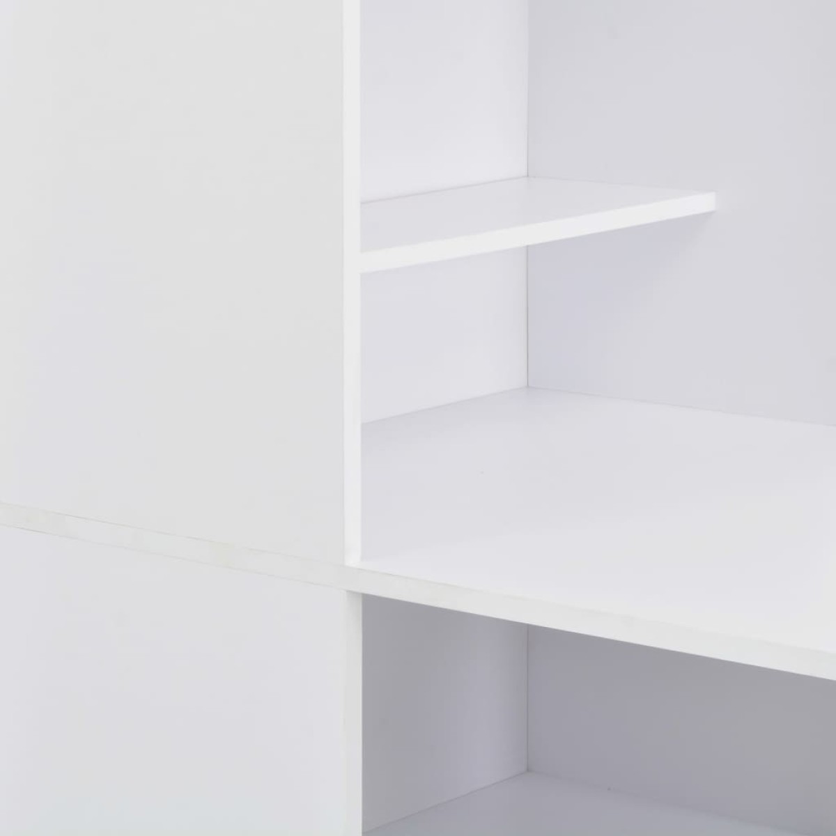 vidaXL Τραπέζι Μπαρ με Ραφιέρα Λευκό 115 x 59 x 200 εκ.