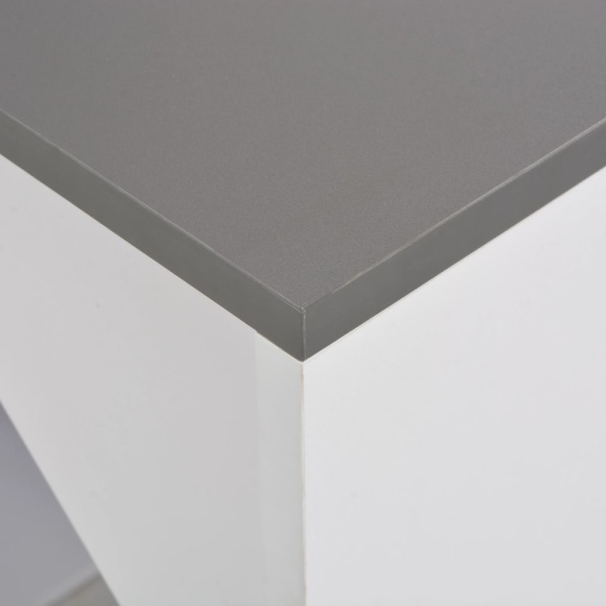 vidaXL Τραπέζι Μπαρ με Ραφιέρα Λευκό 115 x 59 x 200 εκ.