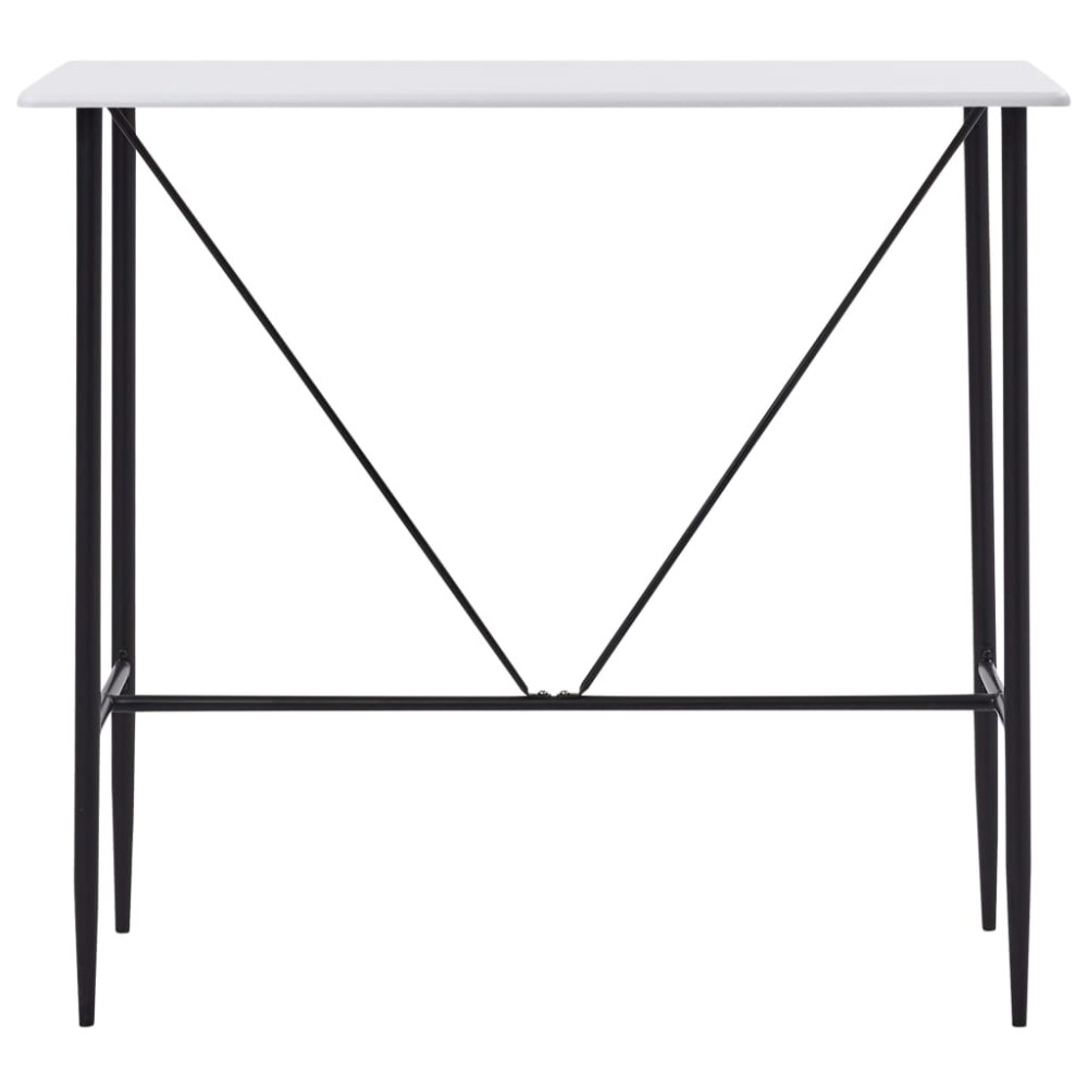 vidaXL Τραπέζι Μπαρ Λευκό 120 x 60 x 110 εκ. από MDF