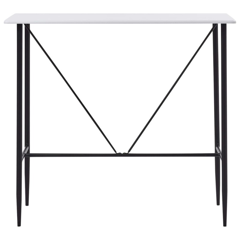 vidaXL Τραπέζι Μπαρ Λευκό 120 x 60 x 110 εκ. από MDF