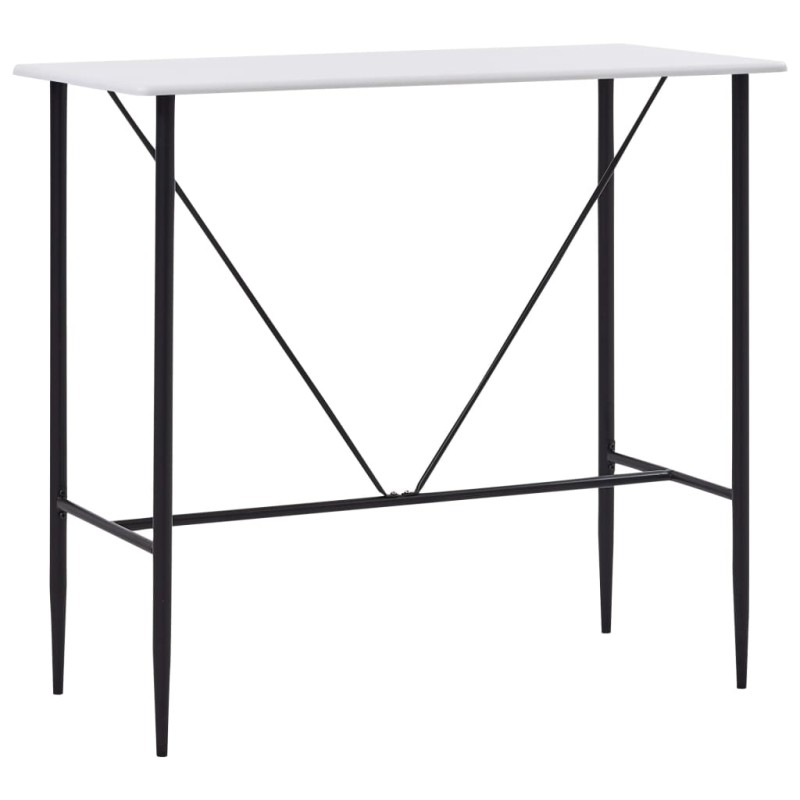 vidaXL Τραπέζι Μπαρ Λευκό 120 x 60 x 110 εκ. από MDF