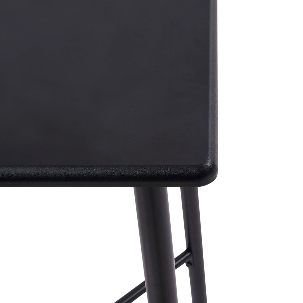 vidaXL Τραπέζι Μπαρ Μαύρο 60 x 60 x 111 εκ. από MDF