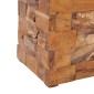 vidaXL Σκαμπό Αποθήκευσης από Μασίφ Ξύλο Teak