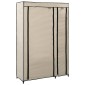 vidaXL Ντουλάπα Αναδιπλούμενη Κρεμ 110 x 45 x 175 εκ. Υφασμάτινη