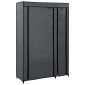 vidaXL Ντουλάπα Αναδιπλούμενη Γκρι 110 x 45 x 175 εκ. Υφασμάτινη