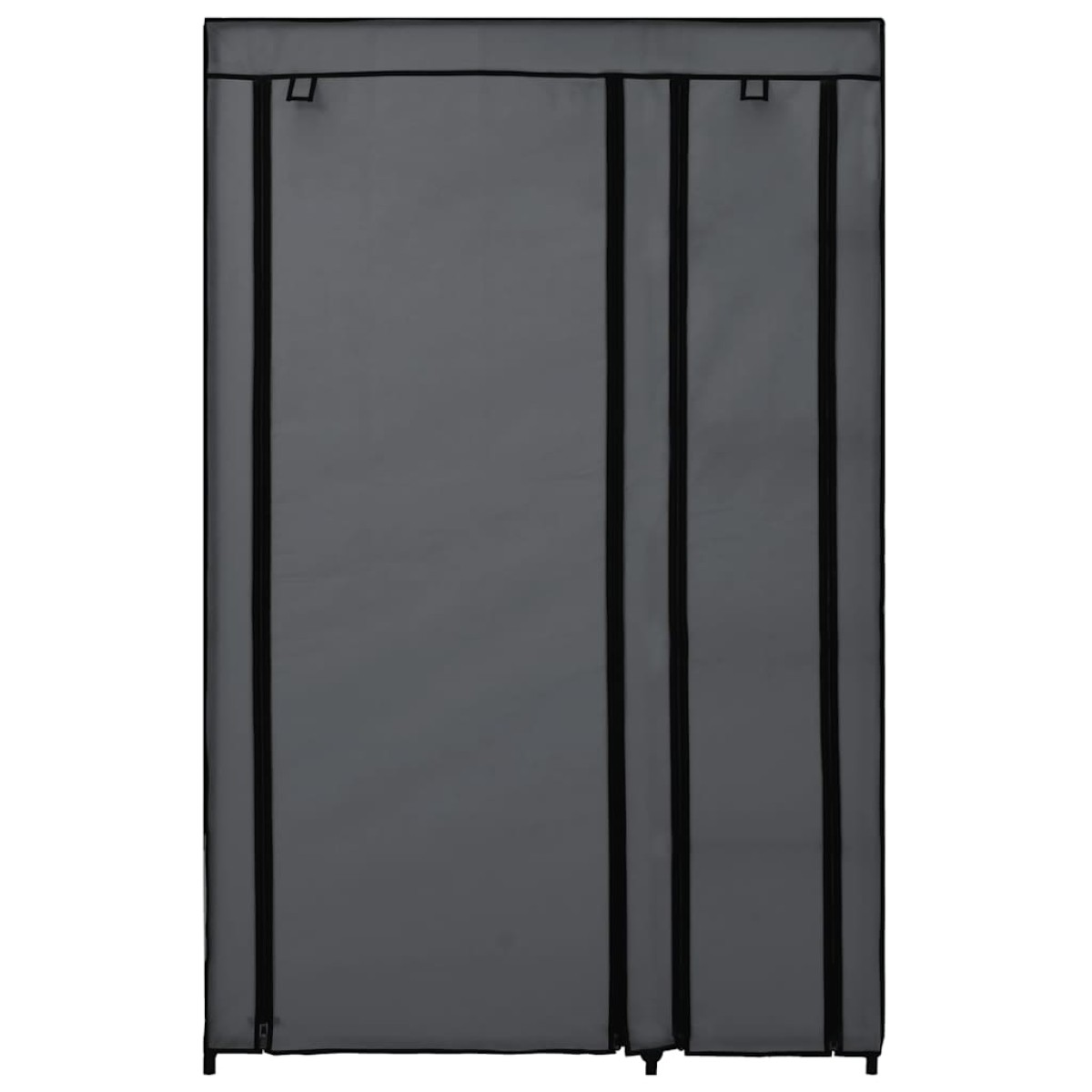 vidaXL Ντουλάπα Αναδιπλούμενη Γκρι 110 x 45 x 175 εκ. Υφασμάτινη