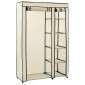 282424 vidaXL Folding Wardrobes 2 pcs Cream 110x45x175 cm Fabric