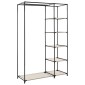 282424 vidaXL Folding Wardrobes 2 pcs Cream 110x45x175 cm Fabric