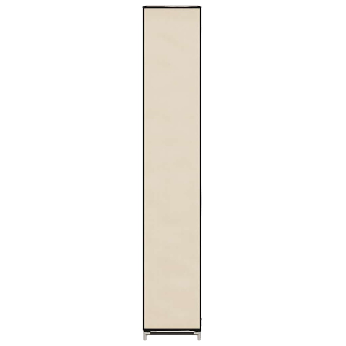 vidaXL Παπουτσοθήκη με Κάλυμμα Κρεμ 57 x 29 x 162 εκ. Υφασμάτινη