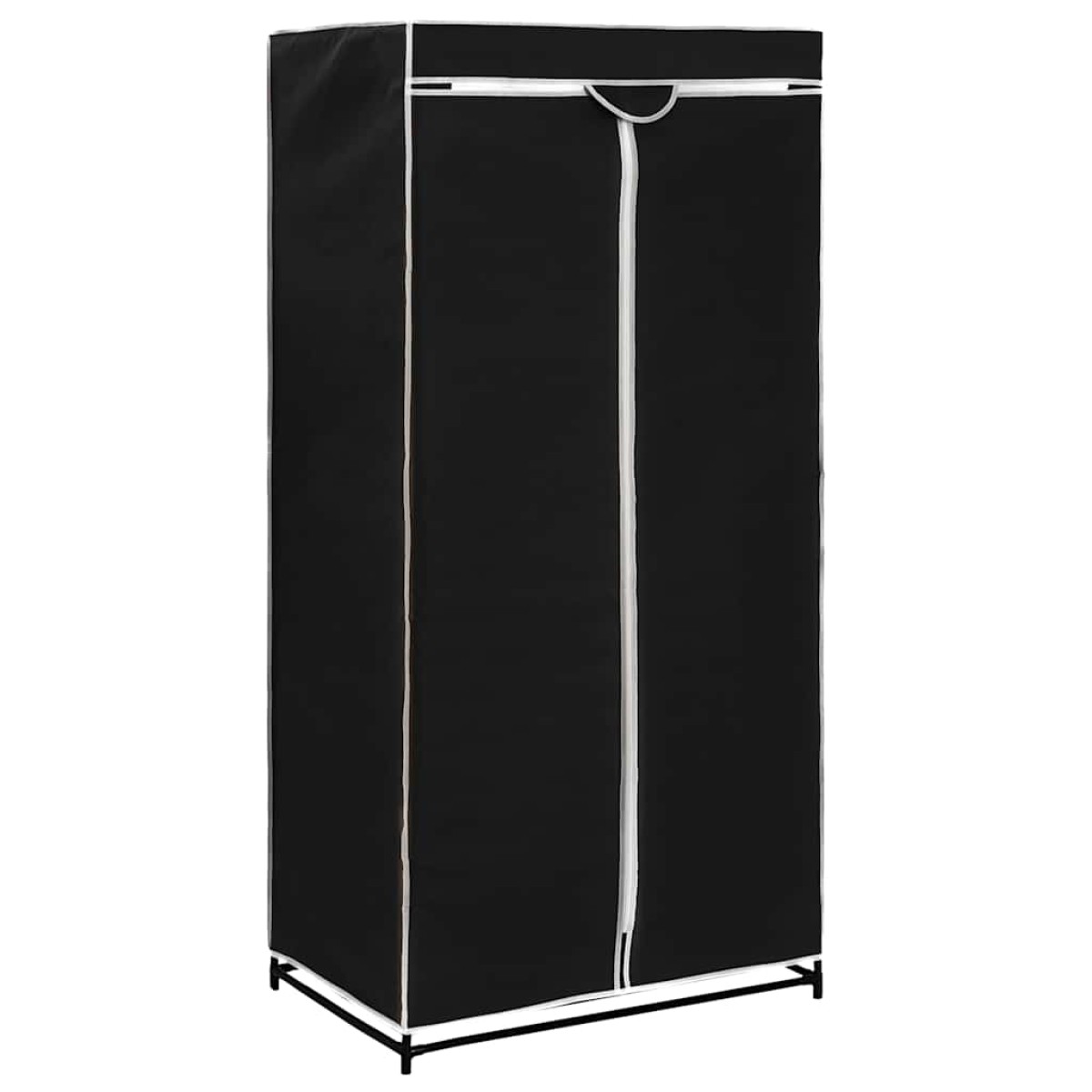 282437 vidaXL Wardrobe Black 75x50x160 cm