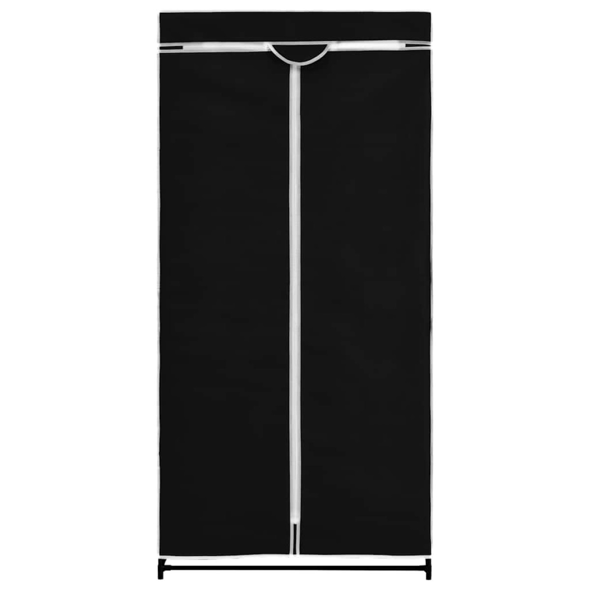 282437 vidaXL Wardrobe Black 75x50x160 cm