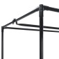 282437 vidaXL Wardrobe Black 75x50x160 cm