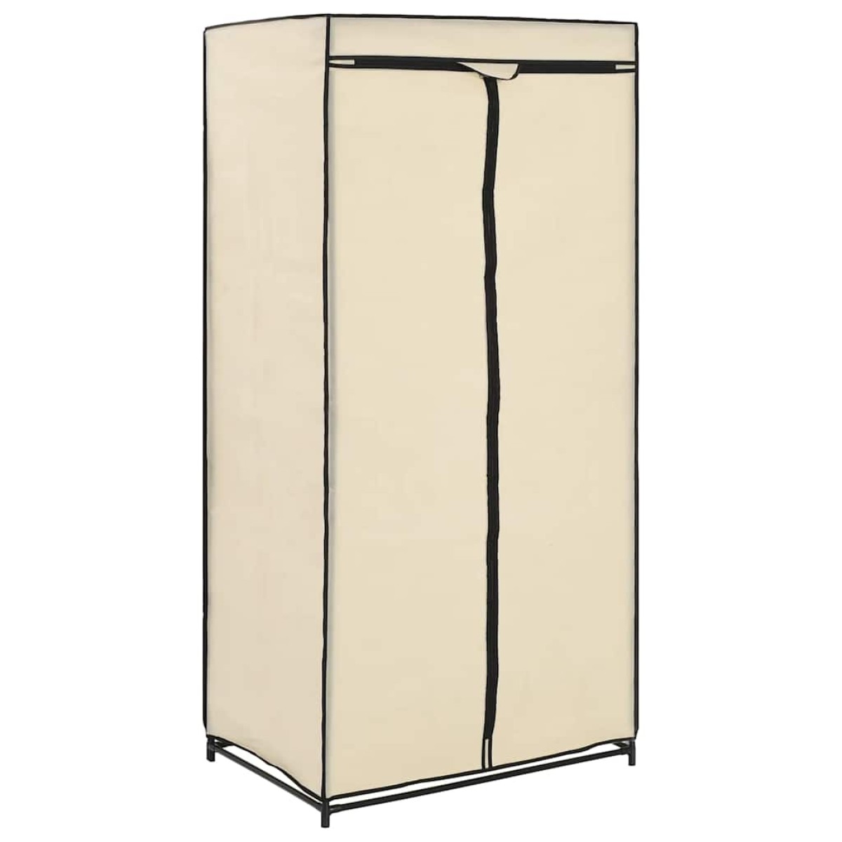 282439 vidaXL Wardrobe Cream 75x50x160 cm