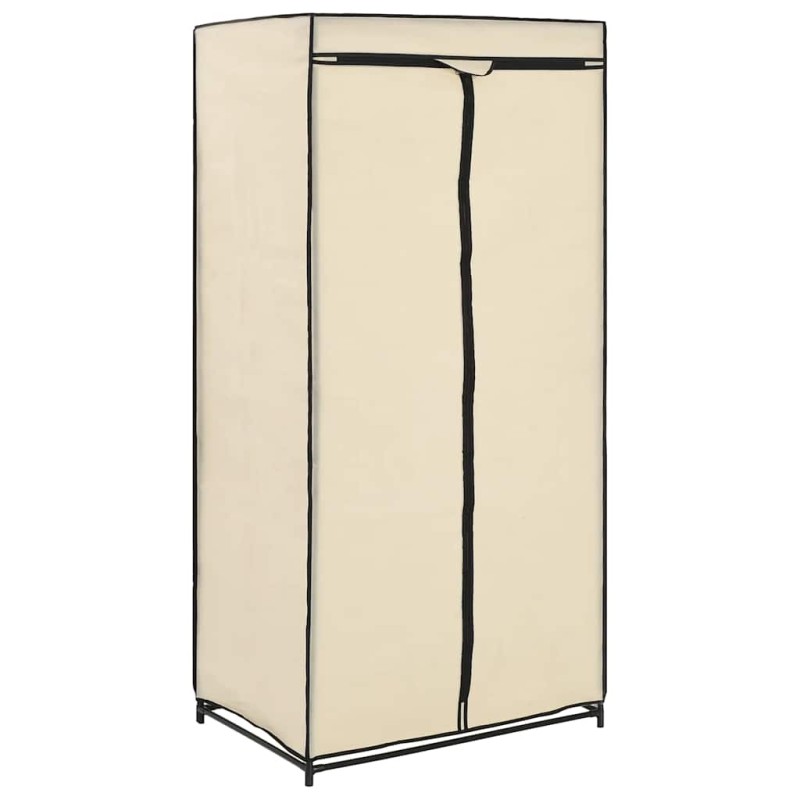 vidaXL Ντουλάπα Κρεμ 75x50x160 εκ.