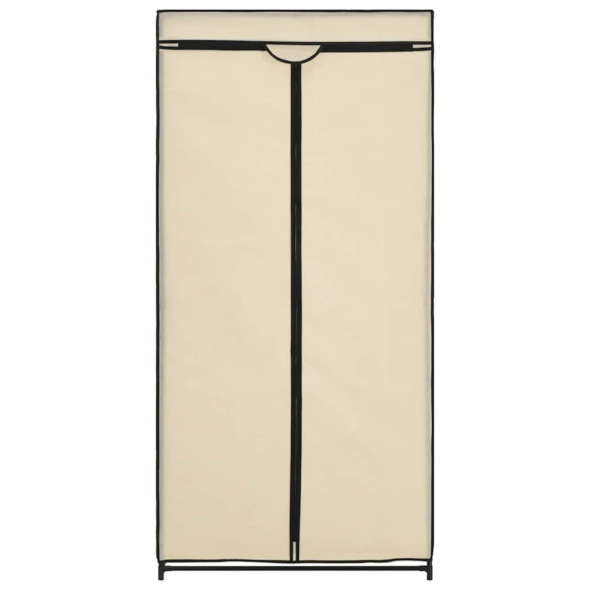 282439 vidaXL Wardrobe Cream 75x50x160 cm
