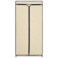 282439 vidaXL Wardrobe Cream 75x50x160 cm