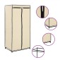 282439 vidaXL Wardrobe Cream 75x50x160 cm