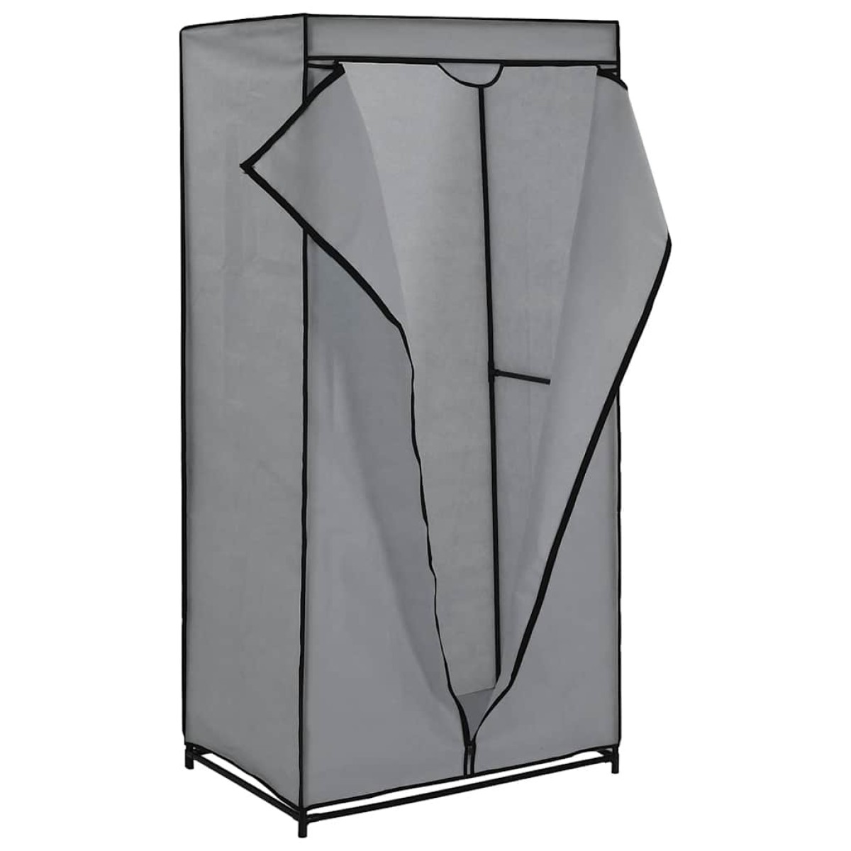 282440 vidaXL Wardrobe Grey 75x50x160 cm