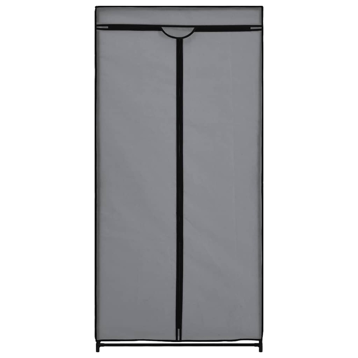 282440 vidaXL Wardrobe Grey 75x50x160 cm