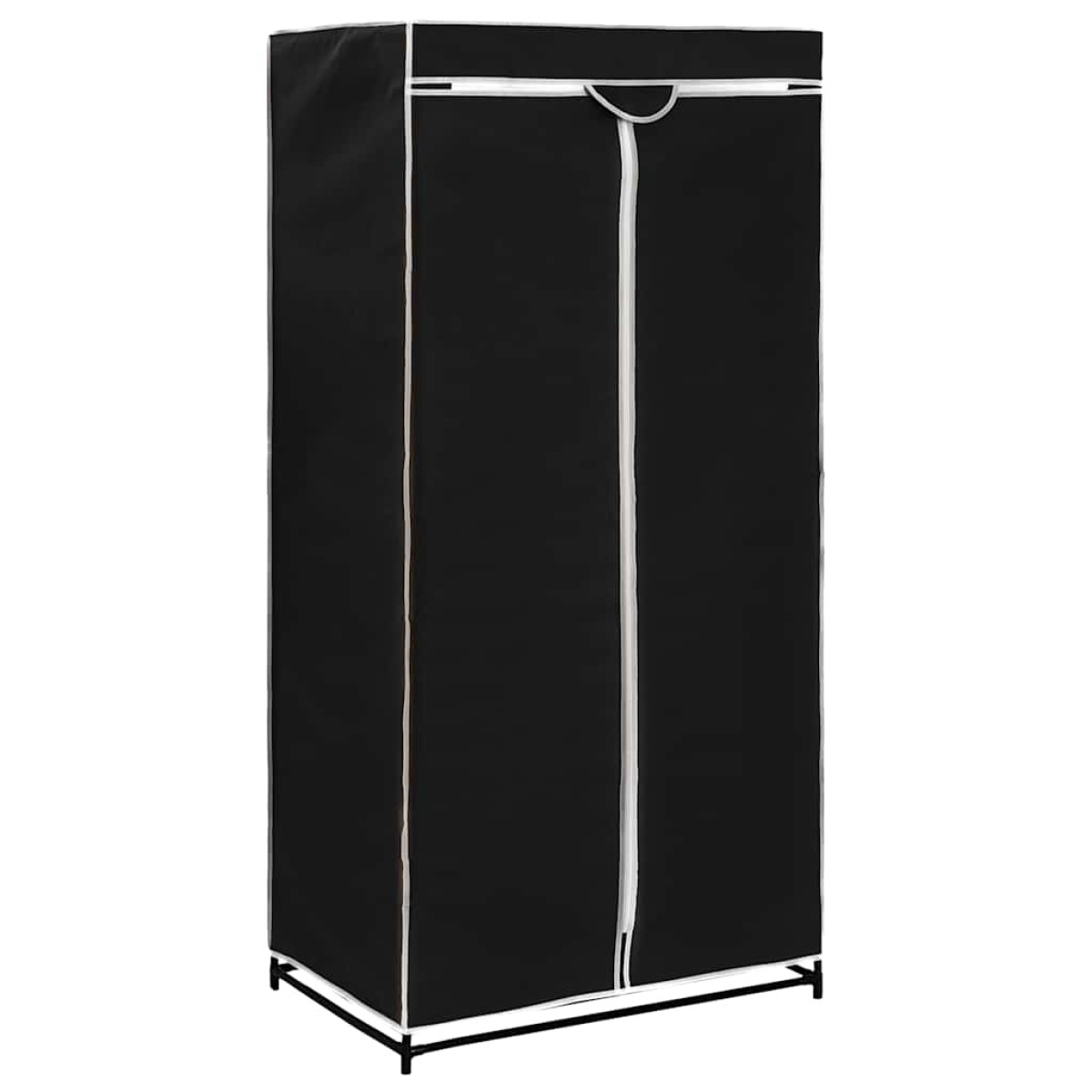 282441 vidaXL Wardrobes 2 pcs Black 75x50x160 cm