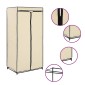 282443 vidaXL Wardrobes 2 pcs Cream 75x50x160 cm